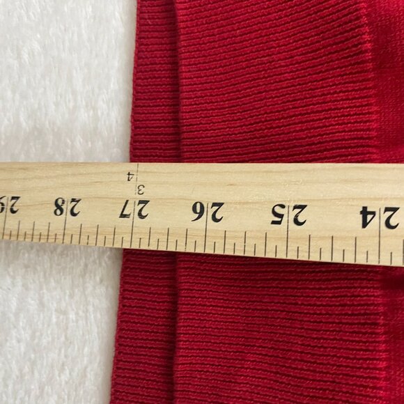 NWT Mens Sz XL Chaps Sweater Vest Red 100% Cotton Light Weight Holiday V-Neck - Picture 7 of 7